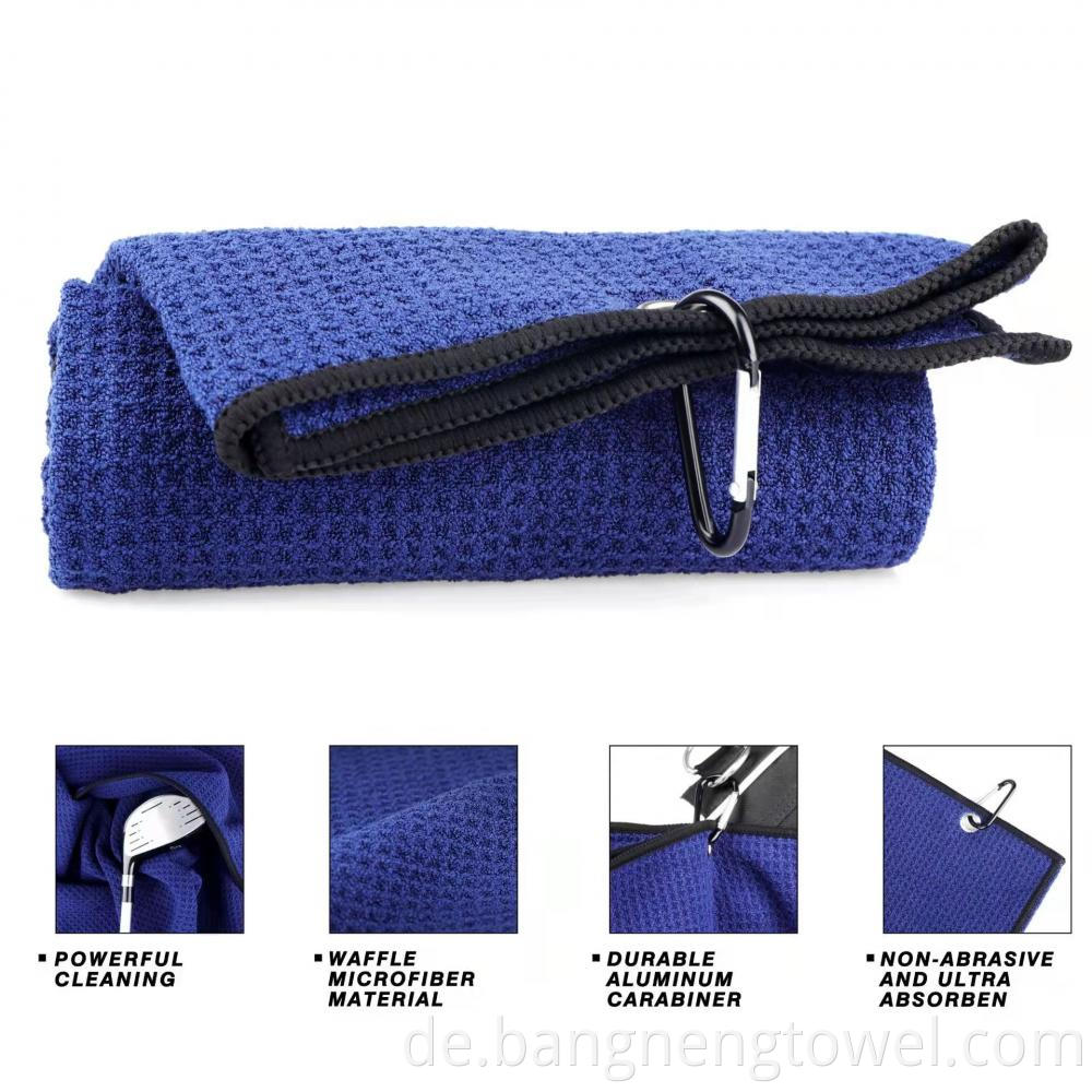 blue golf towel